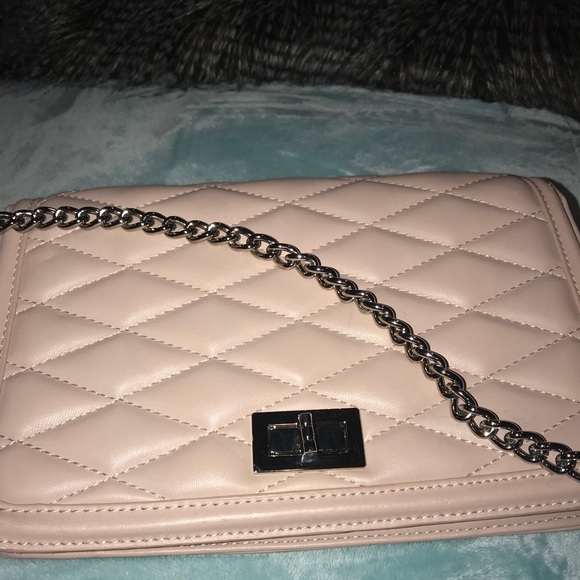 Express purse.Silver hardware .nude w/ pink tones - Picture 4 of 8